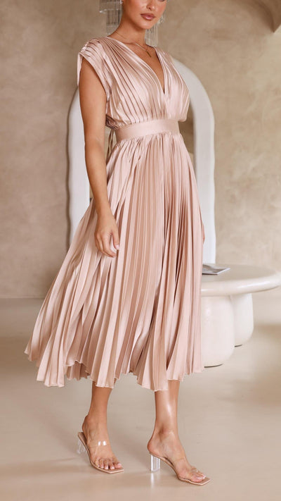 Maritoni - Regal Plunging Maxi Dress
