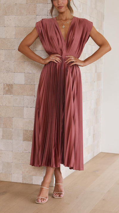 Maritoni - Regal Plunging Maxi Dress