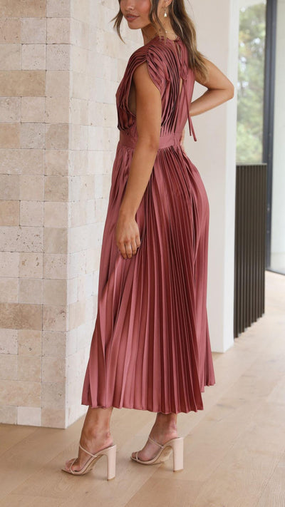 Maritoni - Regal Plunging Maxi Dress
