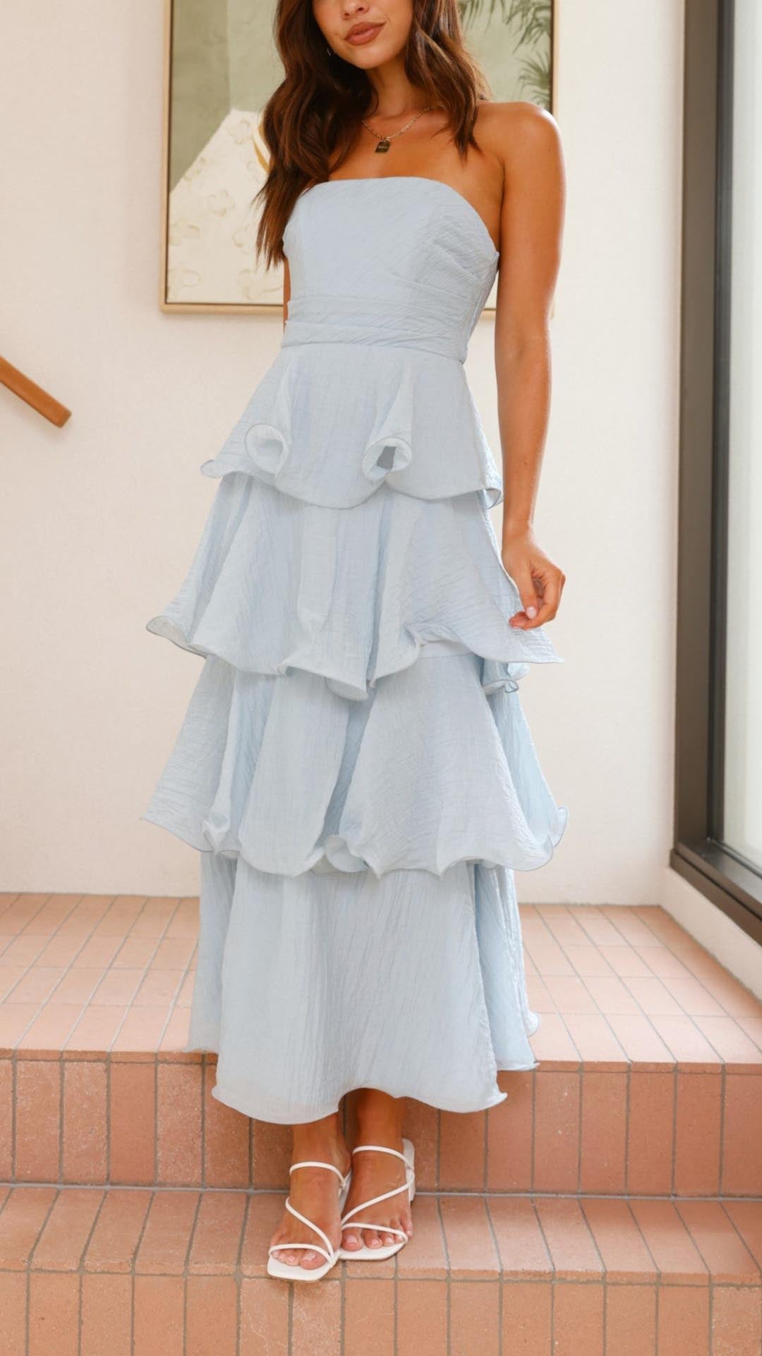 Alena – Romantic Layered Maxi Dress