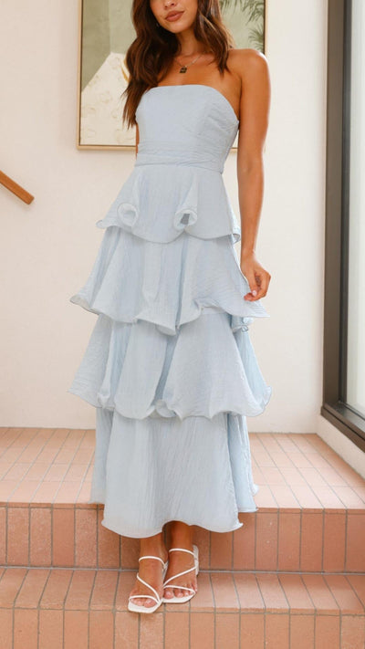 Alena – Romantic Layered Maxi Dress