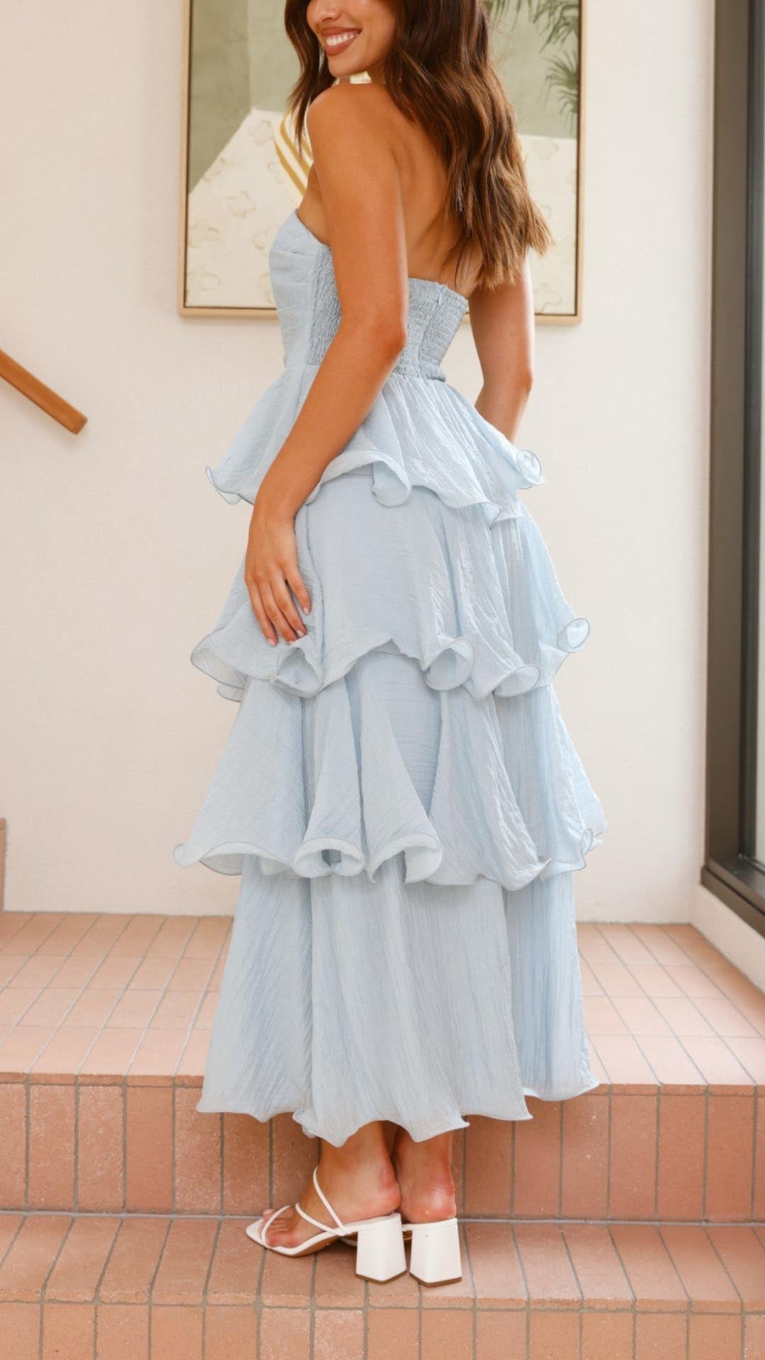 Alena – Romantic Layered Maxi Dress