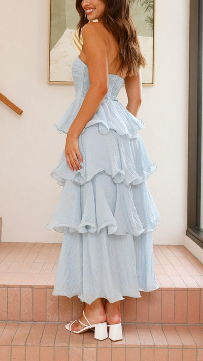 Alena – Romantic Layered Maxi Dress