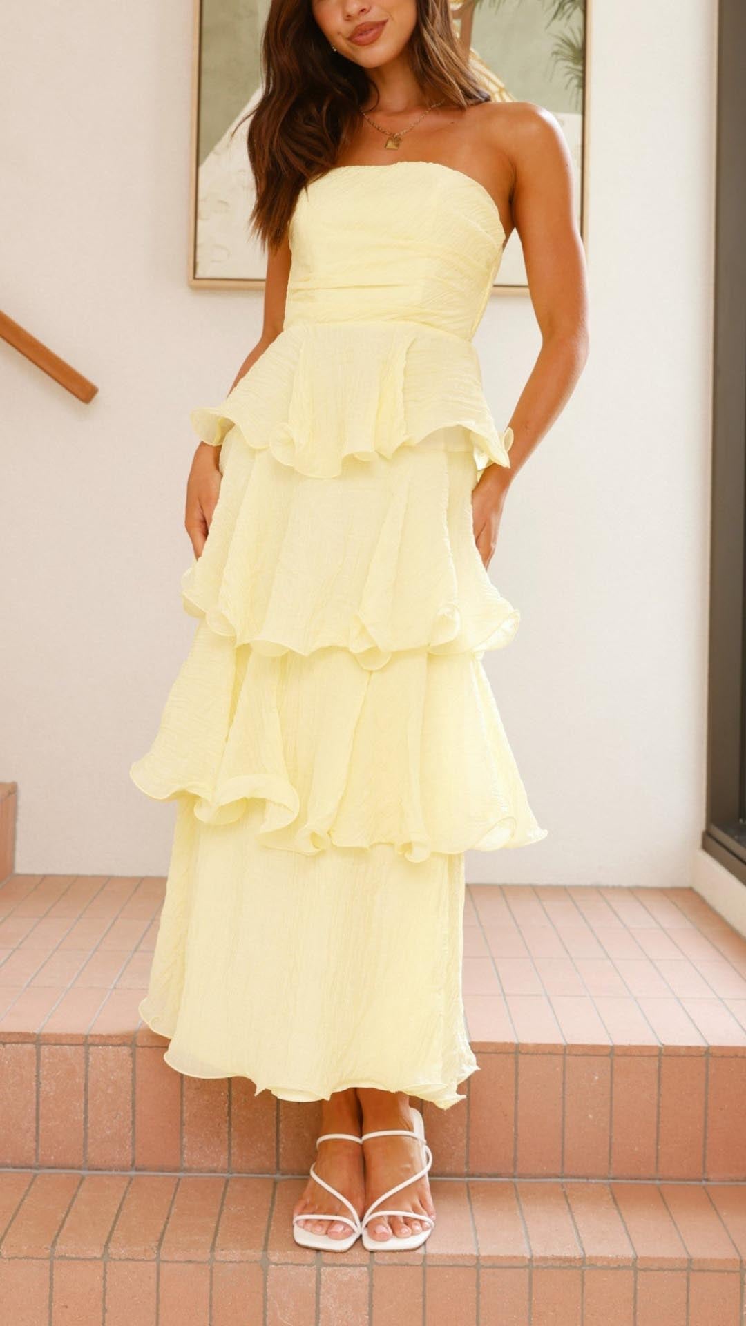 Alena – Romantic Layered Maxi Dress