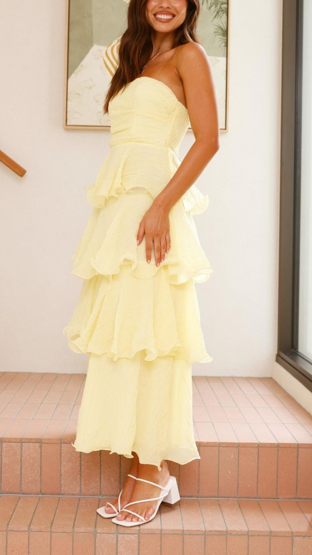 Alena – Romantic Layered Maxi Dress