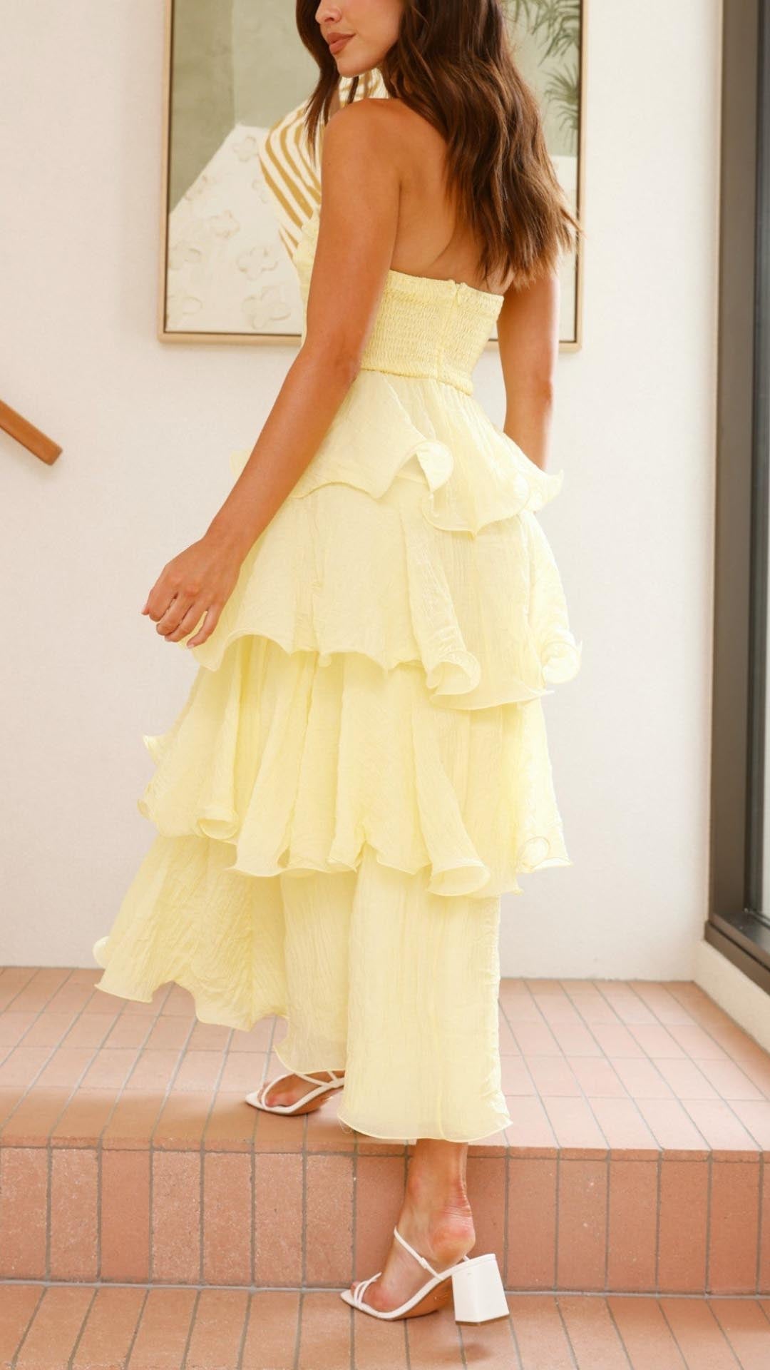 Alena – Romantic Layered Maxi Dress