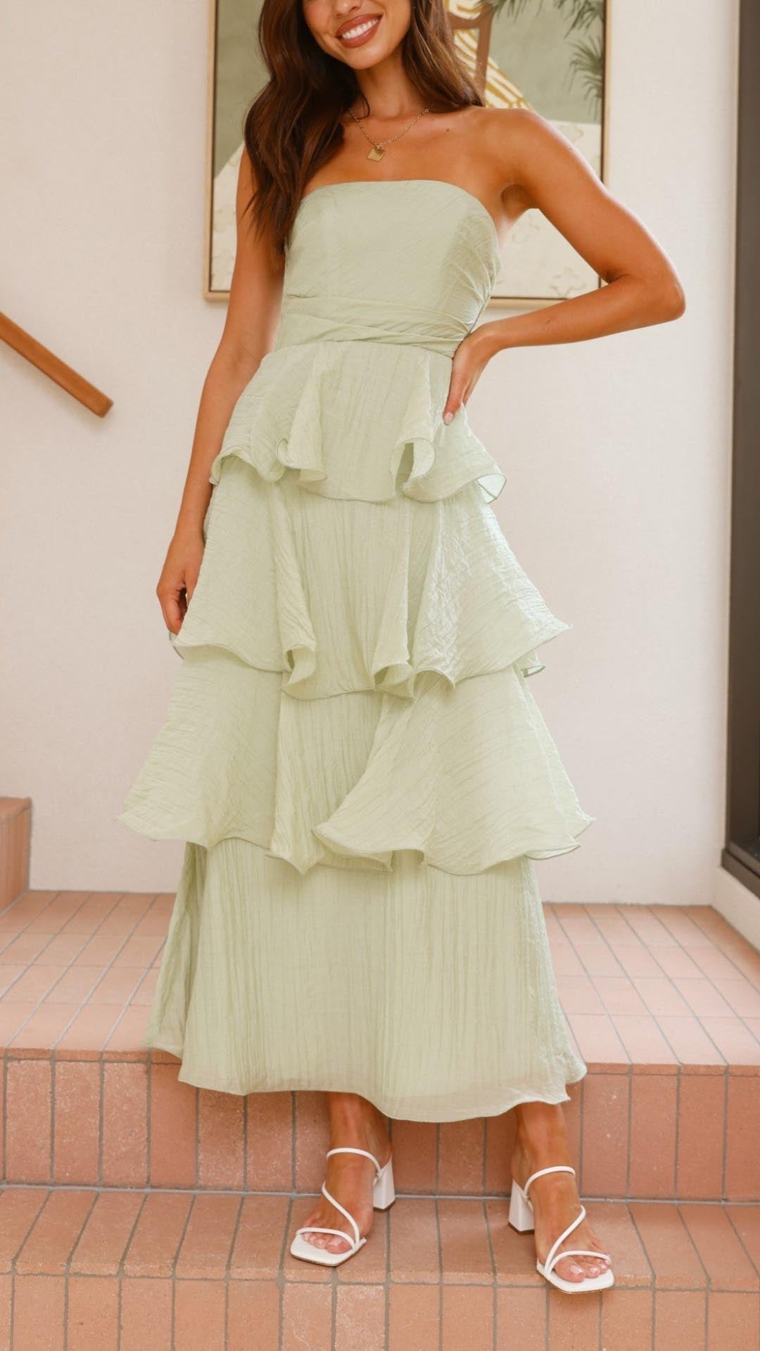 Alena – Romantic Layered Maxi Dress