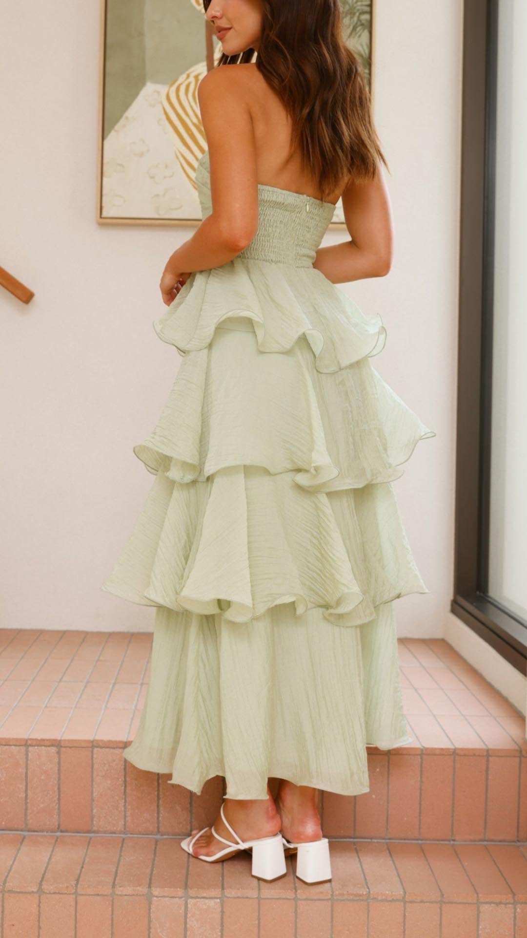 Alena – Romantic Layered Maxi Dress