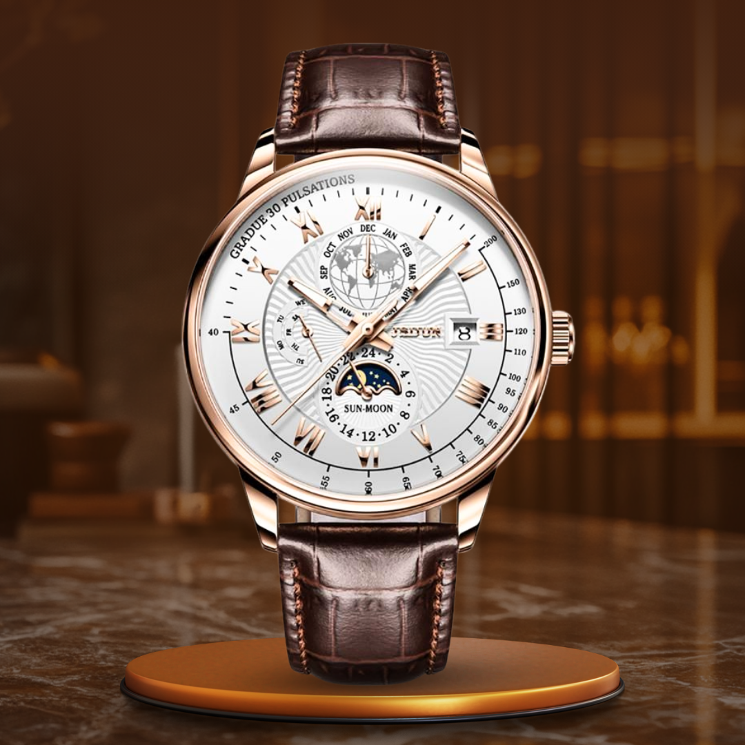 Trendy high-end quartz watch with light