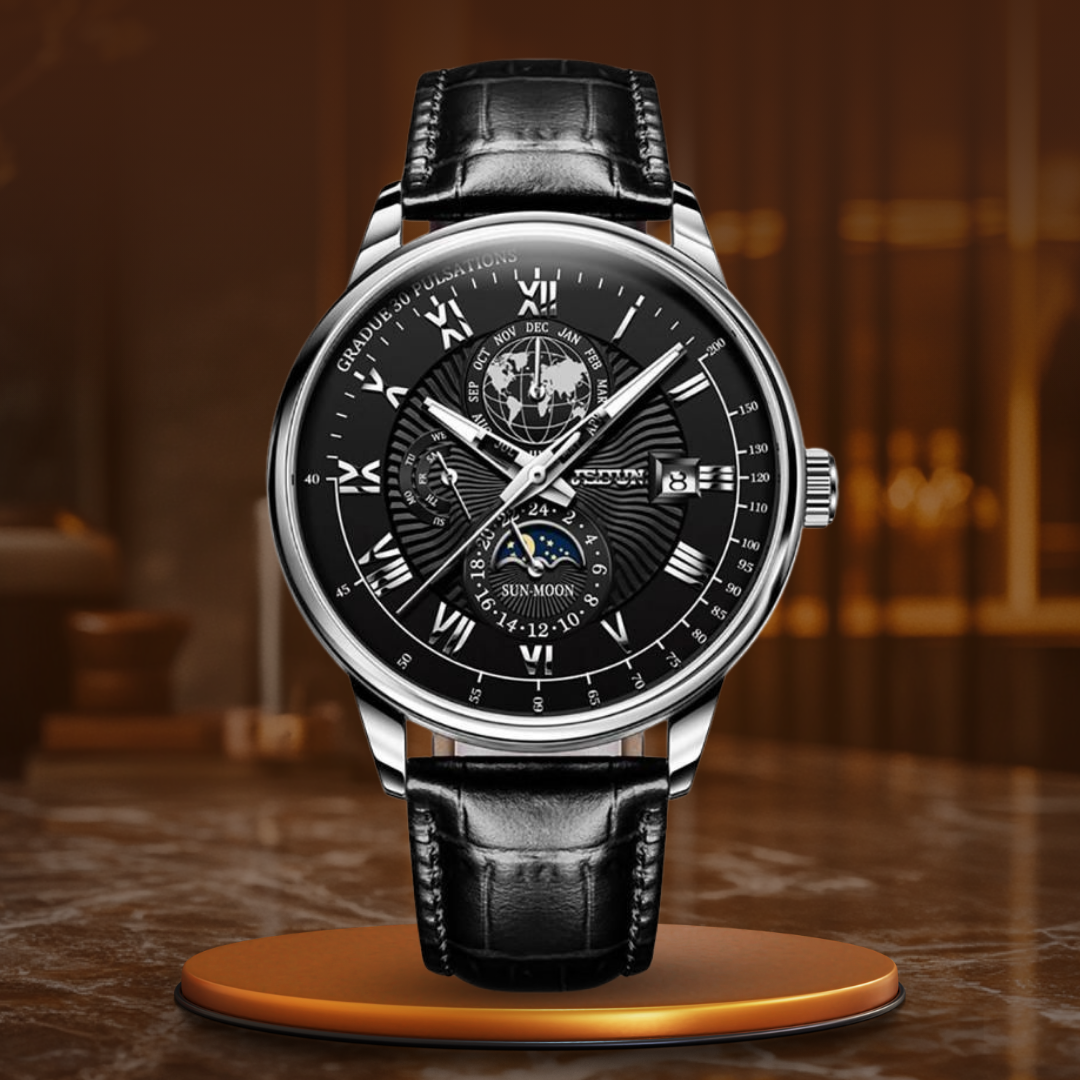 Trendy high-end quartz watch with light