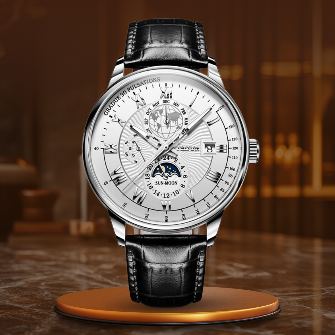 Trendy high-end quartz watch with light