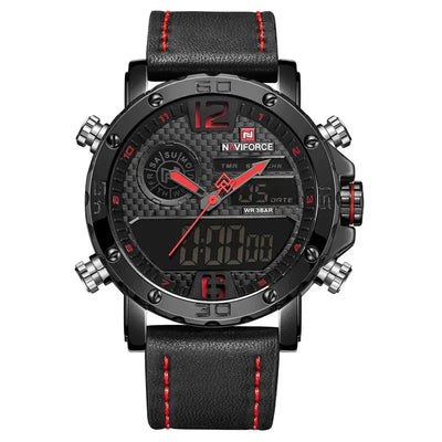 leather sports watch for men