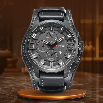 Waterproof sports and military watch