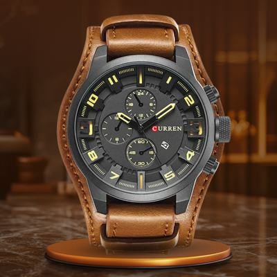 Waterproof sports and military watch