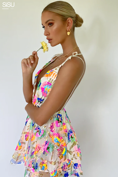 Pacha: Tropical Mini Dress
