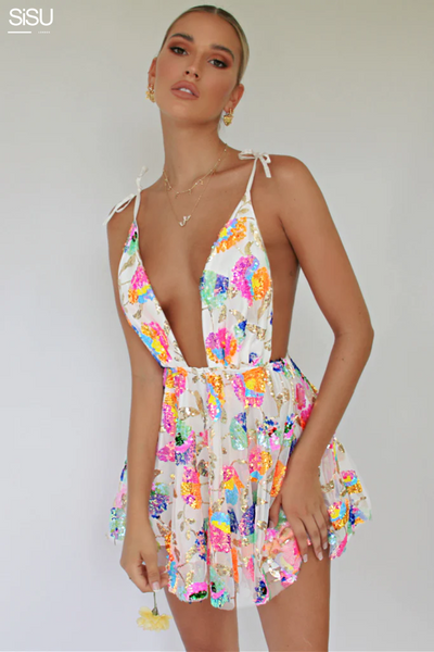 Pacha: Tropical Mini Dress