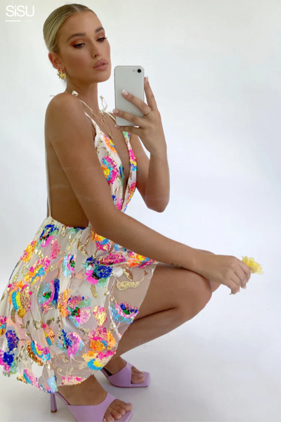 Pacha: Tropical Mini Dress