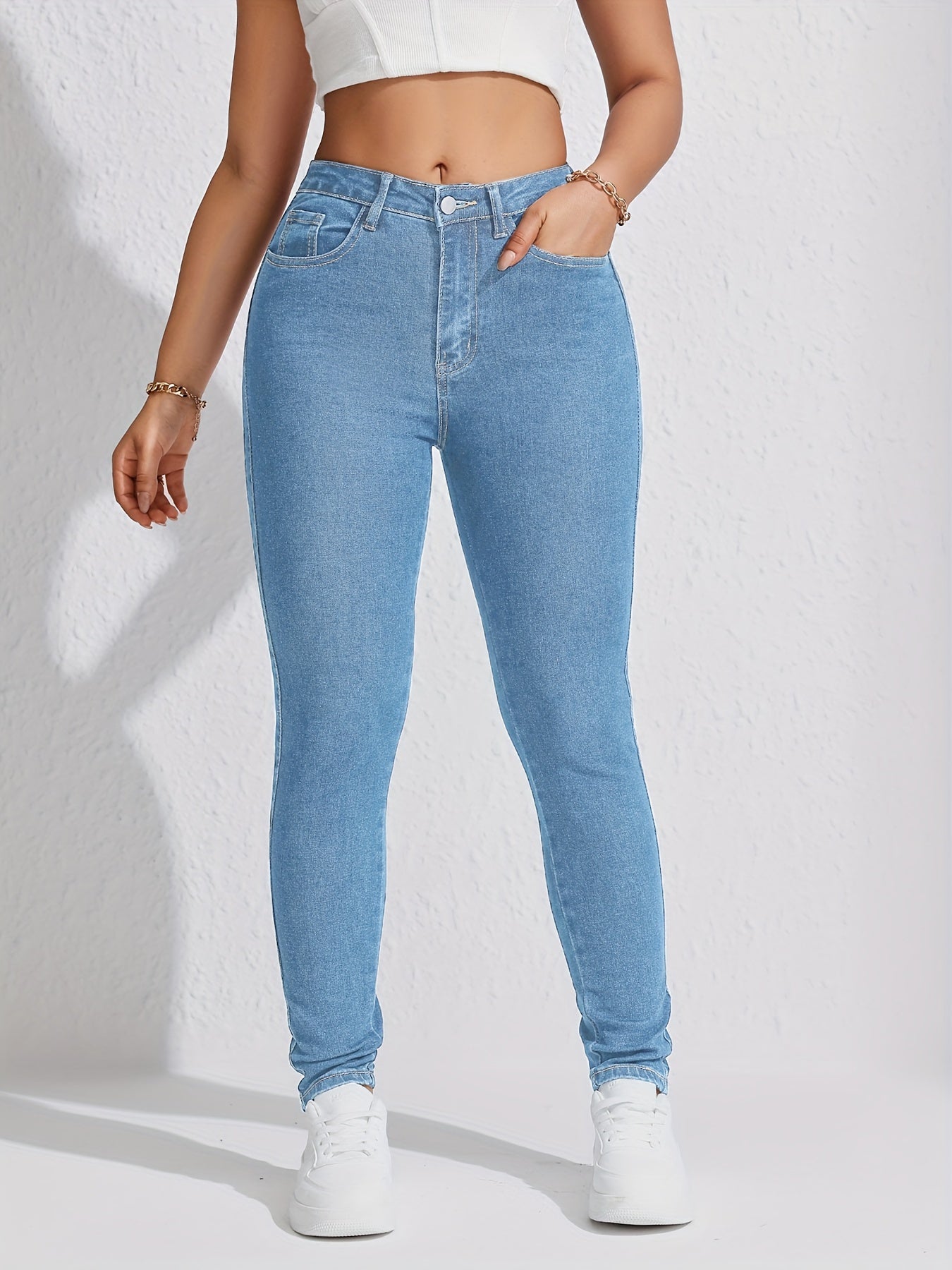Sophia™ - Slim-Fit Khaki Stretch Jeans