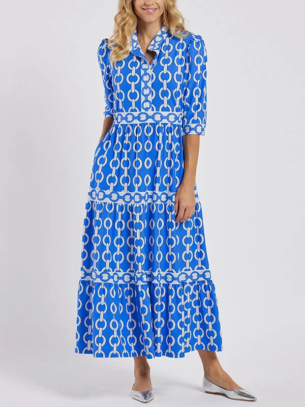Mila | Chain Link Midi Dress