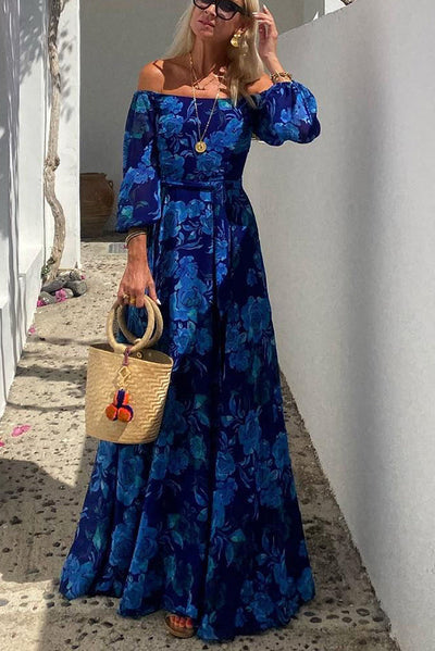 Brianna - Classy Off-shoulder Maxi Dress