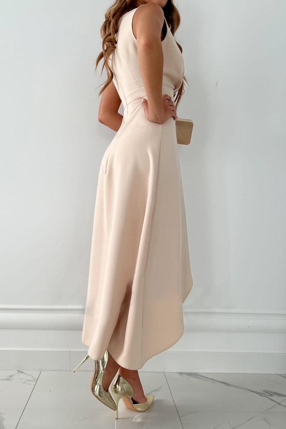 Olivia - Graceful Wrap Midi Dress