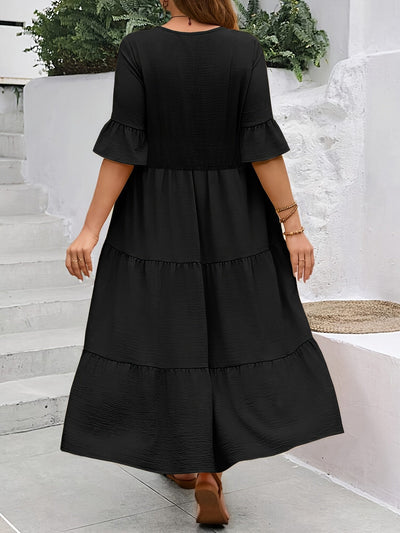 Camila – Plus Size Patchwork Dress