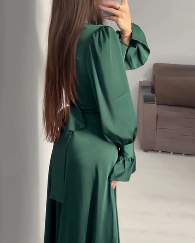 Italian - Satin Maxi Dress