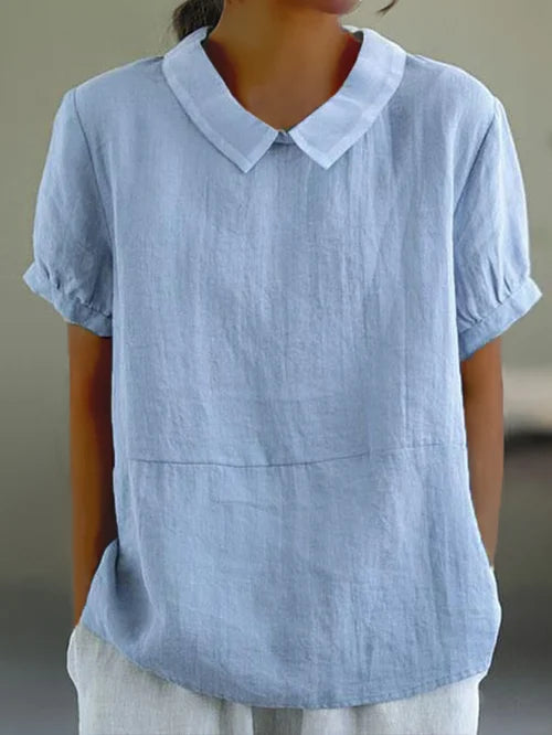 Amalie™ - Easygoing Collared Top