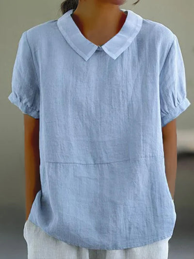Amalie™ - Easygoing Collared Top