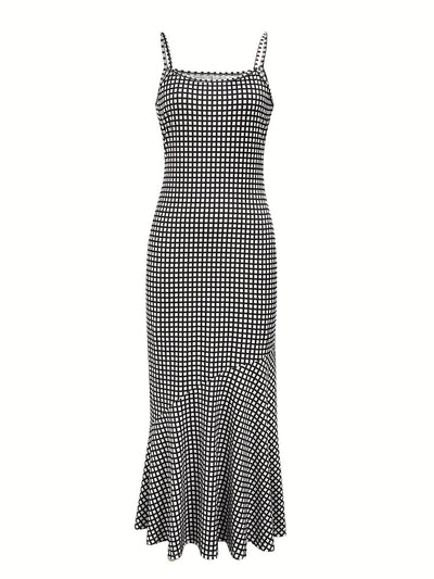 Marissa - Breezy Plaid Slip Maxi Dress Effortless Style Meets Cozy Charm
