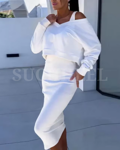 Andi™ 2-in-1 Sweatshirt Dress – Cozy, Chic & Effortlessly Stylish