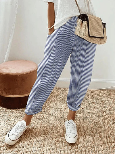ELISA | ELEGANT STRIPED PANTS FOR WOMEN