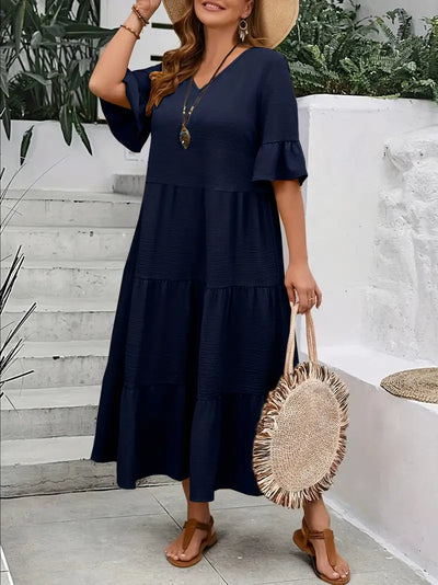 Camila – Plus Size Patchwork Dress