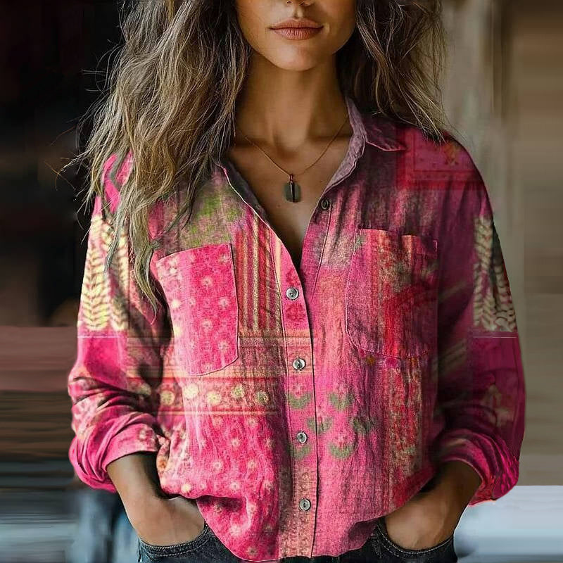 EMMA™ | Vintage Printed Blouse
