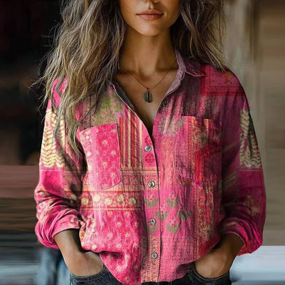 EMMA™ | Vintage Printed Blouse