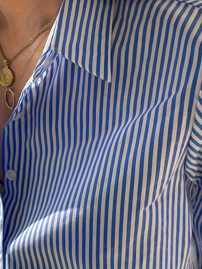 Emma ™  | Classic Striped Button Shirt