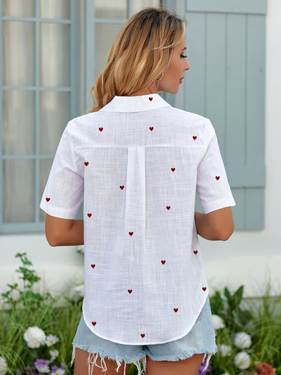 Lily™| Sweetheart Button Blouse
