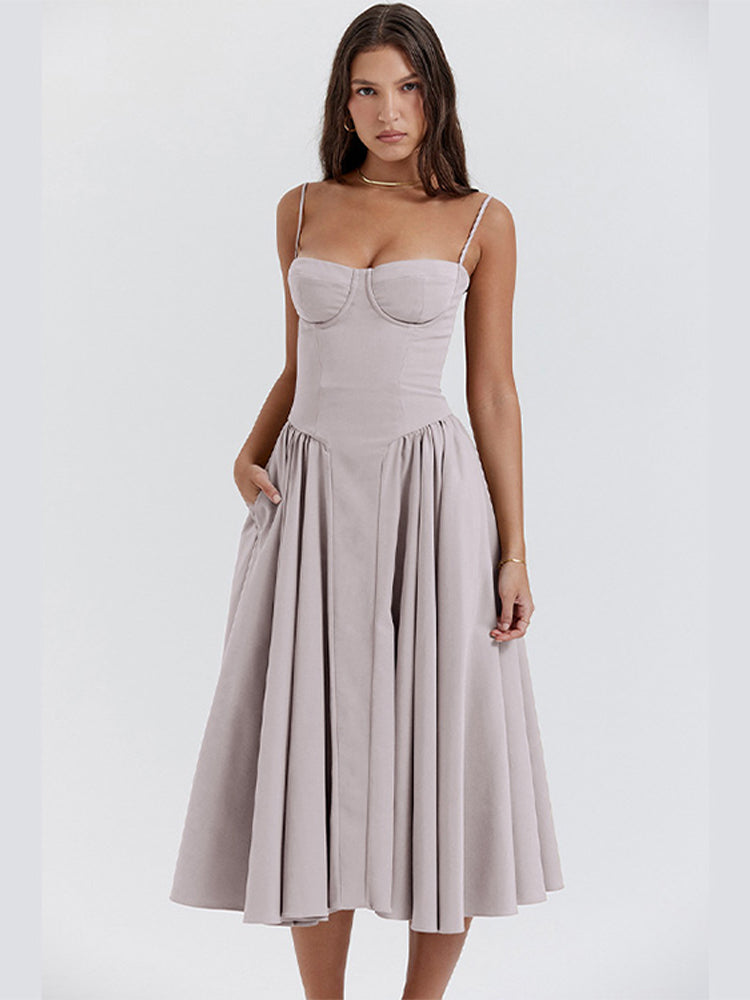 Emma - Waist-Enhancing Midi Dress