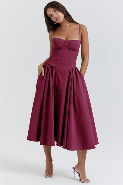Emma - Waist-Enhancing Midi Dress