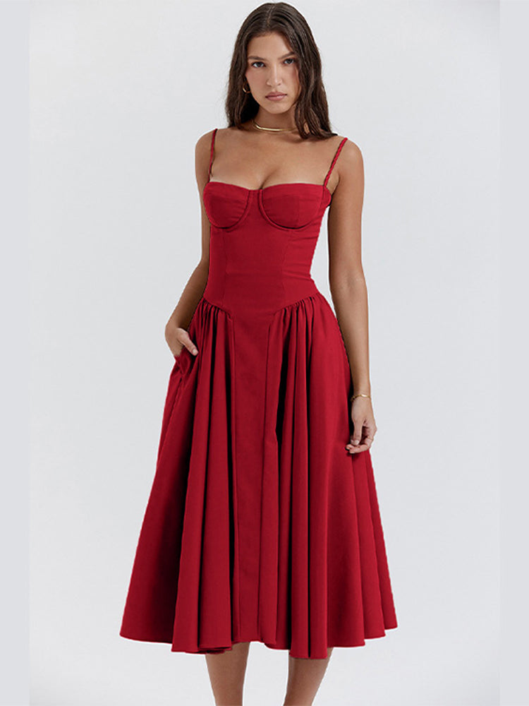 Emma - Waist-Enhancing Midi Dress