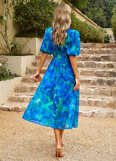 Martha - V-neck Midi Dress