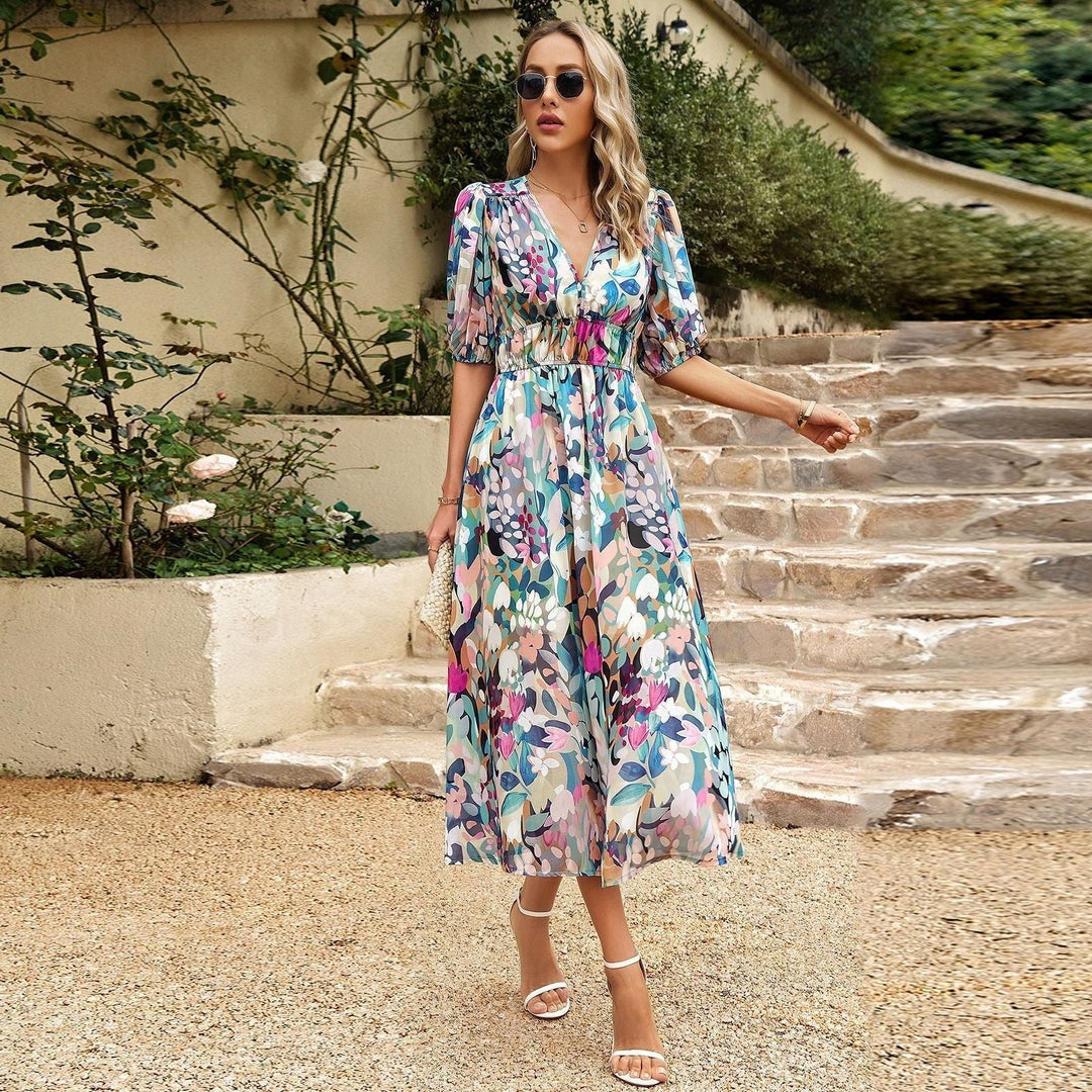 Martha - V-neck Midi Dress