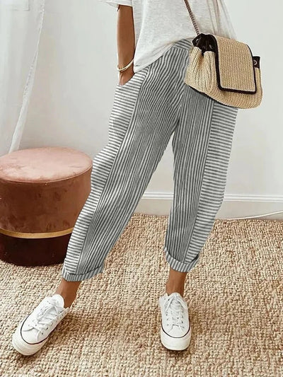 ELISA | ELEGANT STRIPED PANTS FOR WOMEN