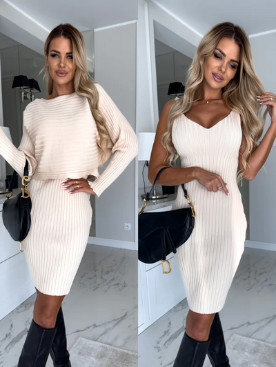 NIDA | ELEGANT SLEEVELESS DRESS SET