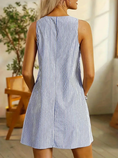 Norah™ Classic Sleeveless Striped Dress