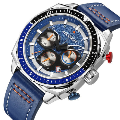 Waterproof Luxury Sports Quartz Watch with Chronograph