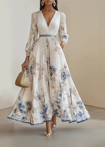 Cecile - Exquisite Floral Elegance Dress