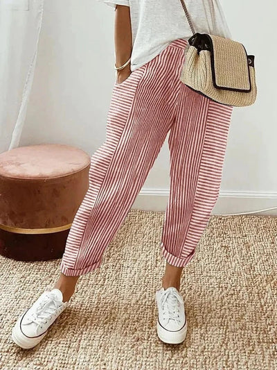 ELISA | ELEGANT STRIPED PANTS FOR WOMEN