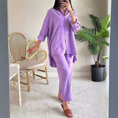 ZARA| SET WITH OVERSIZED SHIRT AND PANTS