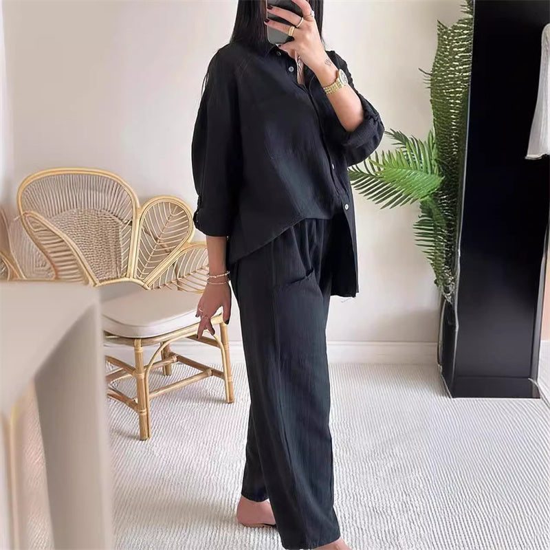 ZARA| SET WITH OVERSIZED SHIRT AND PANTS